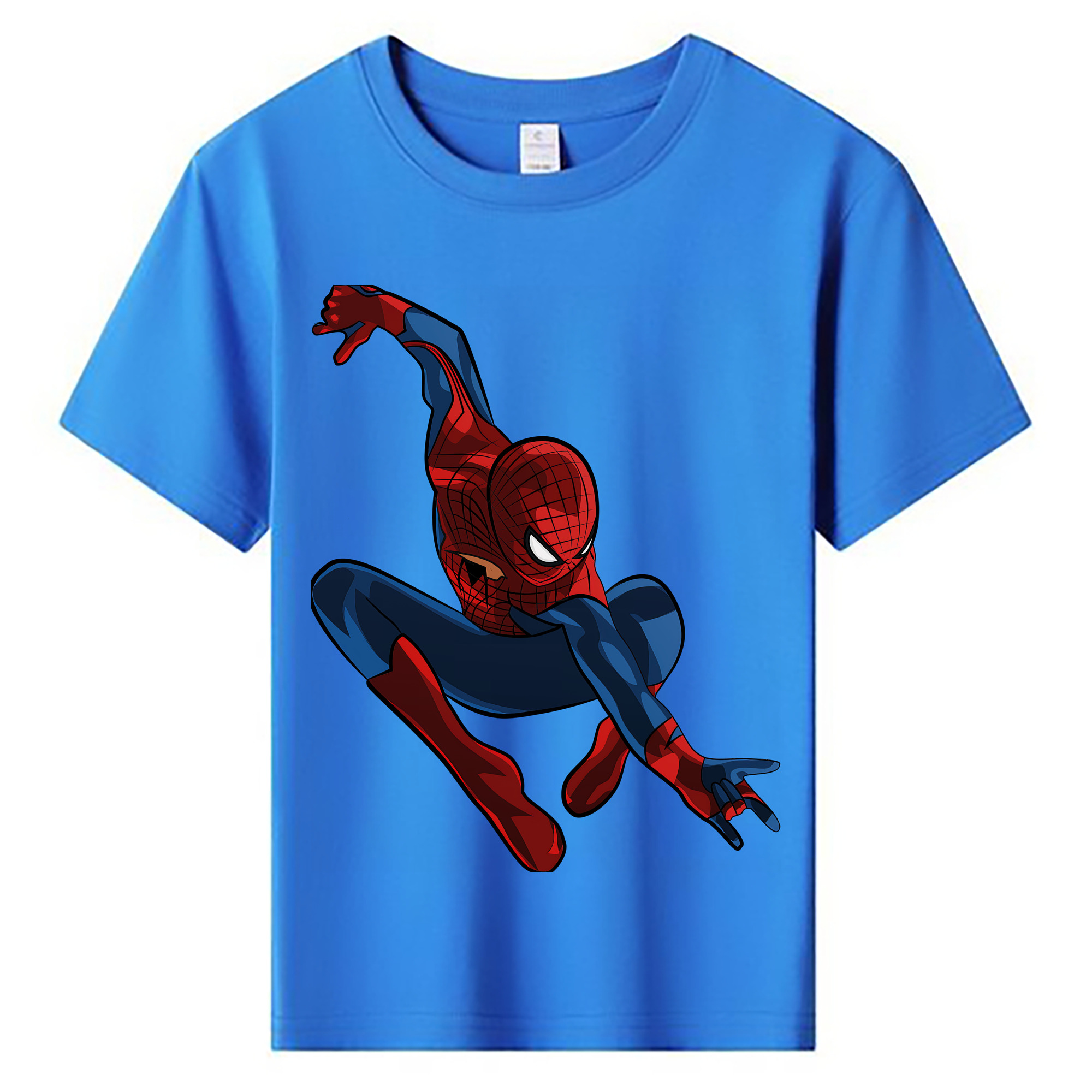 （画像用） Spider Man スパイダーマン 綿100％キッズTシャツ（フロントプリント）